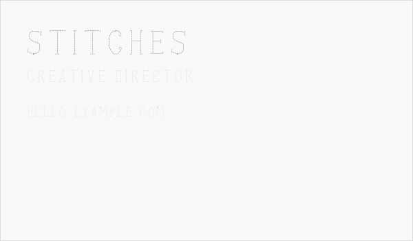 stitches Business Card