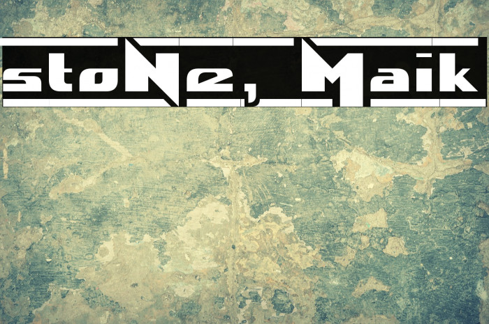 stoNe, Maik Font examples