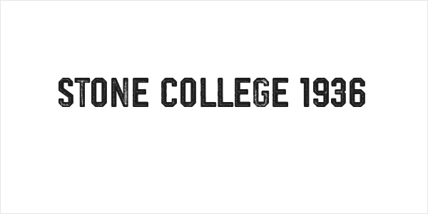 stone college 1936 Logo