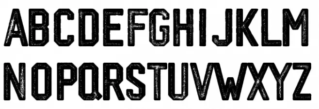 stone college 1936 Font LOWERCASE