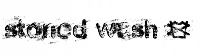 stoned wash 6  フリーフォントのダウンロード