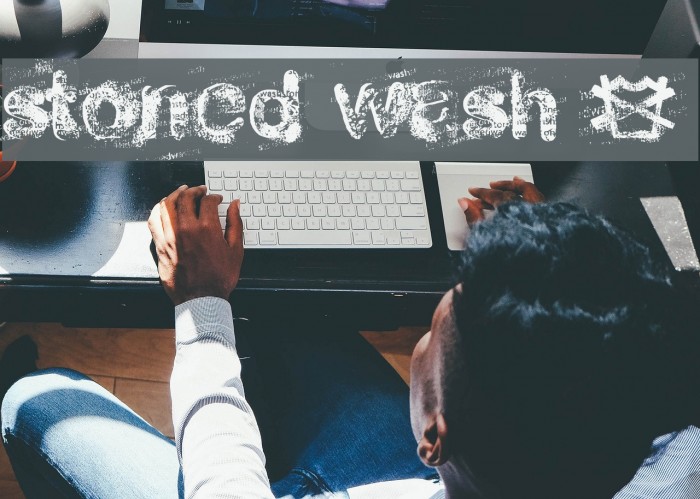stoned wash 6 Font examples