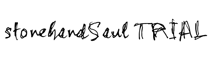 stonehandSaul_TRIAL Schriftart