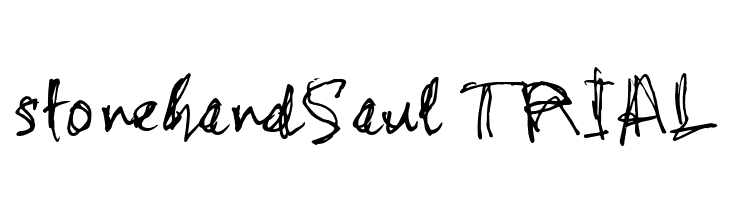 stonehandSaul_TRIAL  नि: शुल्क फ़ॉन्ट्स डाउनलोड