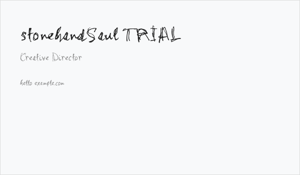 stonehandSaul_TRIAL Business Card