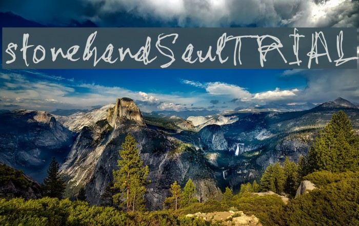 stonehandSaul_TRIAL Font examples