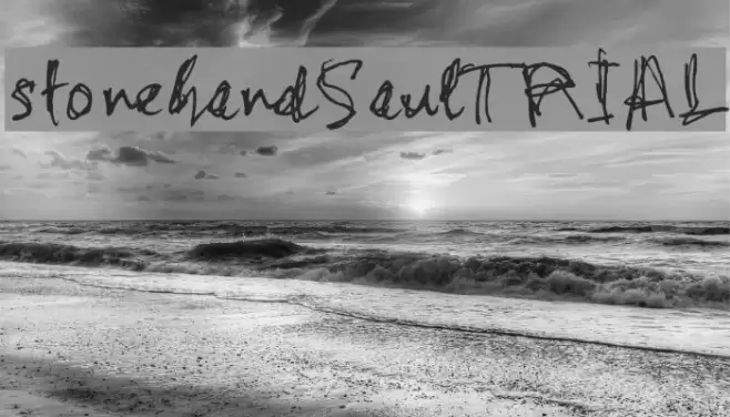 stonehandSaul_TRIAL Font examples
