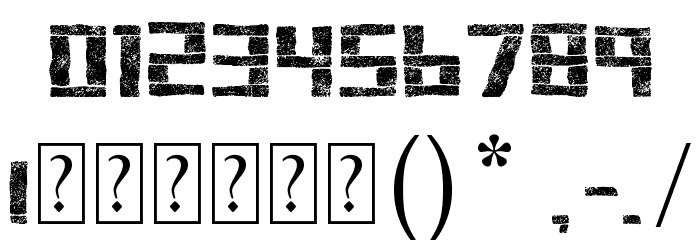 stonehenge Font OTHER CHARS