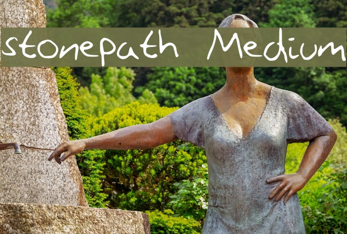 stonepath Medium Font examples