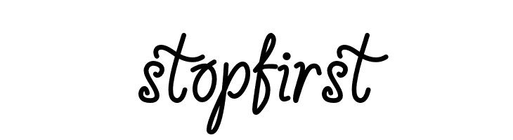 stopfirst  フリーフォントのダウンロード