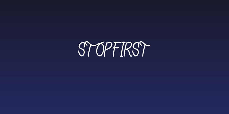 stopfirst Social Header