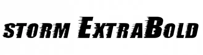 storm ExtraBold  font caratteri gratis