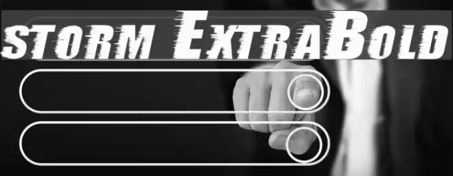 storm ExtraBold Font examples