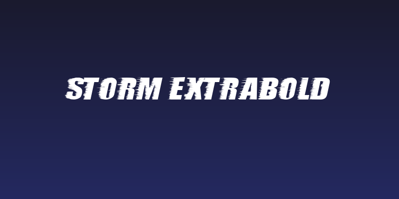 storm ExtraBold Social Header