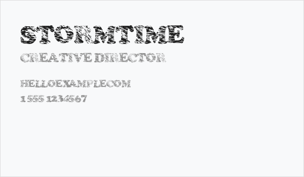 stormtime Business Card