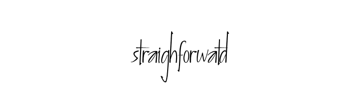 straighforwatd  les polices de caractères gratuit tlcharger