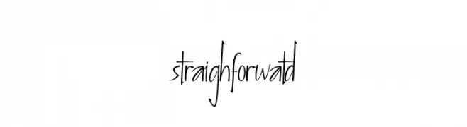 straighforwatd  baixar fontes gratis