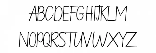 straighforwatd Font Litere mari
