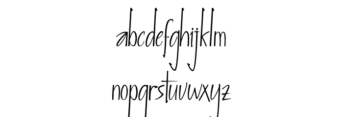 straighforwatd Font LOWERCASE