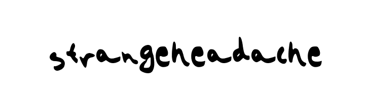 strangeheadache  免费字体下载