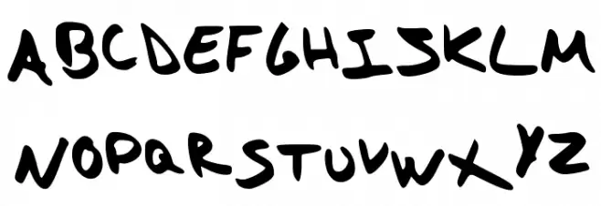 strangeheadache フォント 大文字