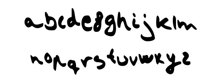 strangeheadache Font LOWERCASE