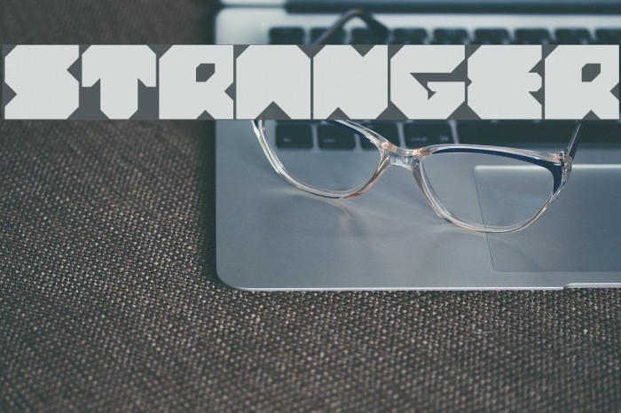 stranger Font examples