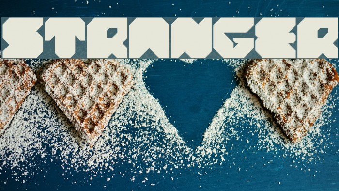 stranger Font examples