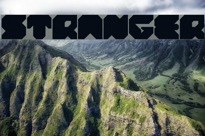 stranger Font examples