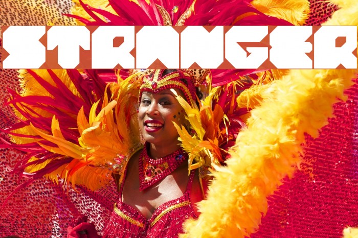 stranger Font examples