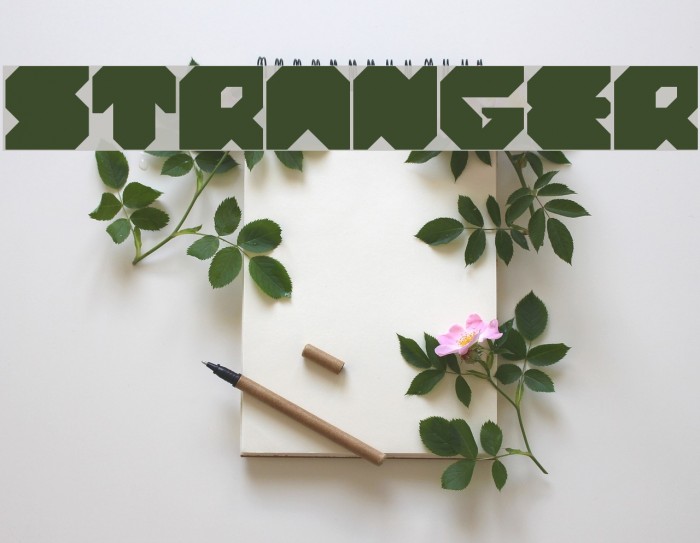 stranger Font examples