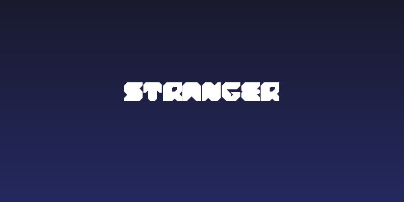 stranger Social Header