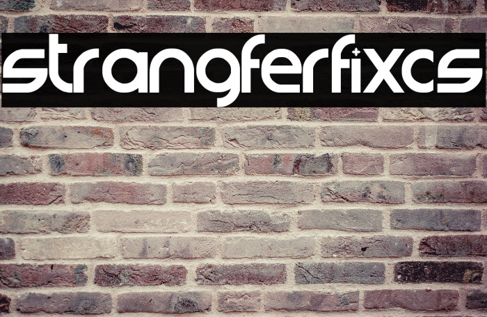 strangferfixcs Шрифта examples