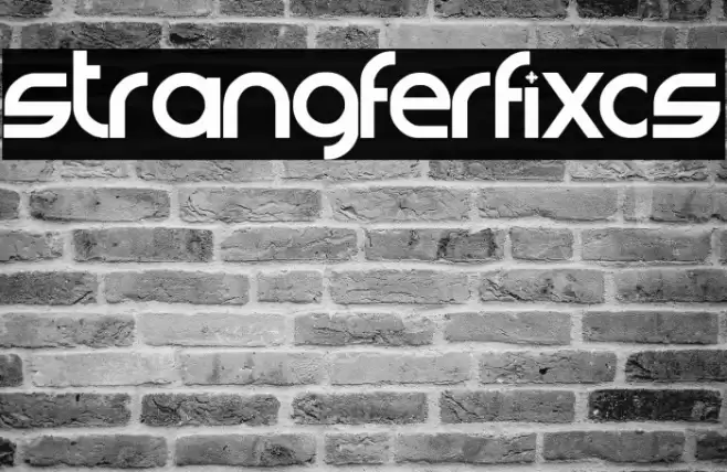 strangferfixcs Font examples