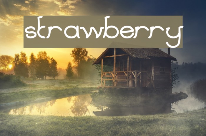 strawberry Font examples