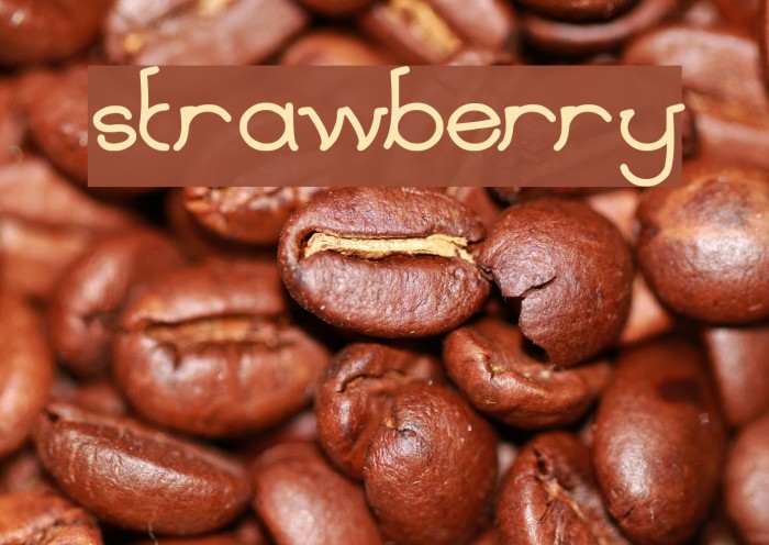 strawberry Font examples