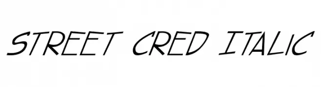 street cred Italic  フリーフォントのダウンロード
