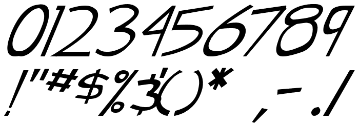 street cred Italic Font OTHER CHARS