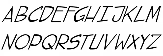 street cred Italic Font Litere mari