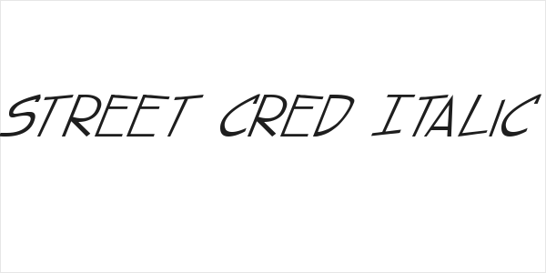 street cred Italic Logo
