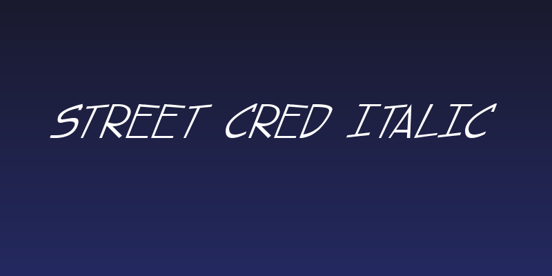 street cred Italic Social Header