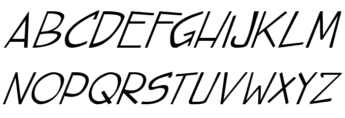 street cred Italic Font LOWERCASE