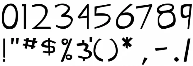 street cred Font OTHER CHARS