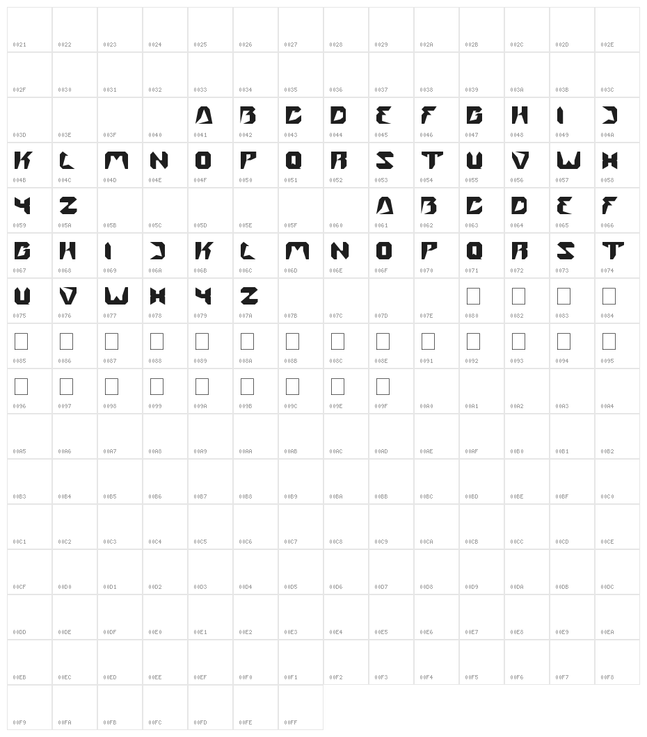 street Character Map