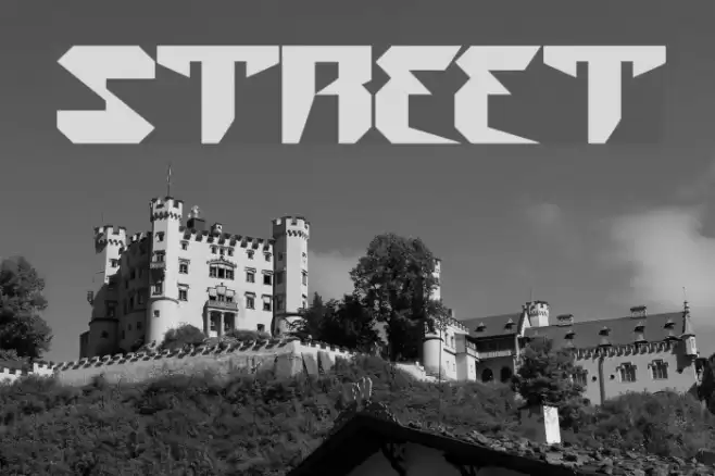 street Font examples