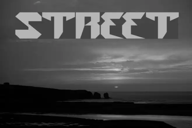 street Font examples