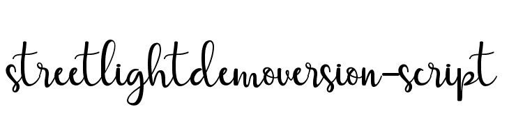 streetlightdemoversion-script  Fuentes Gratis Descargar