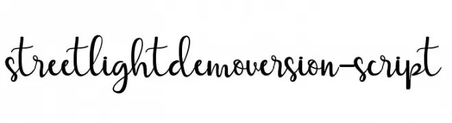 streetlightdemoversion-script  Fuentes Gratis Descargar
