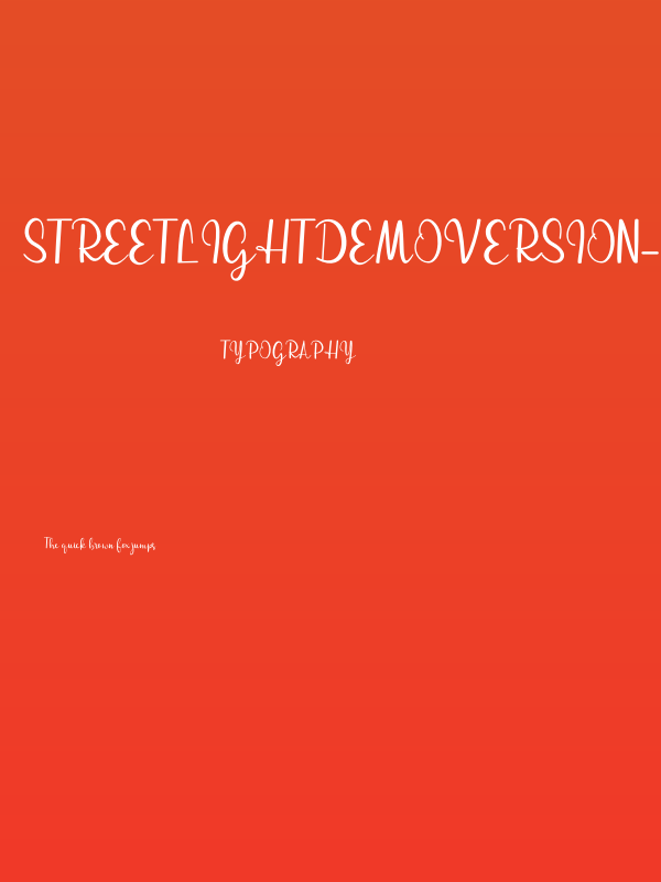 streetlightdemoversion-script Poster