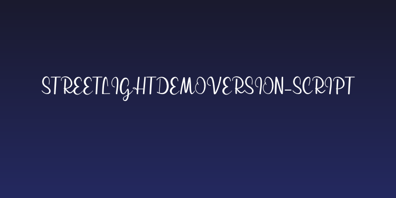 streetlightdemoversion-script Social Header